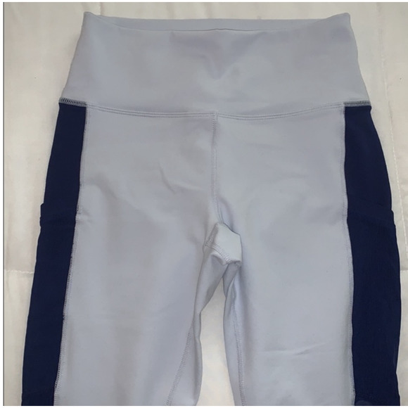 Fabletics Kate Hudson Blue Mila Pocket Capri Leggings - Picture 8 of 12